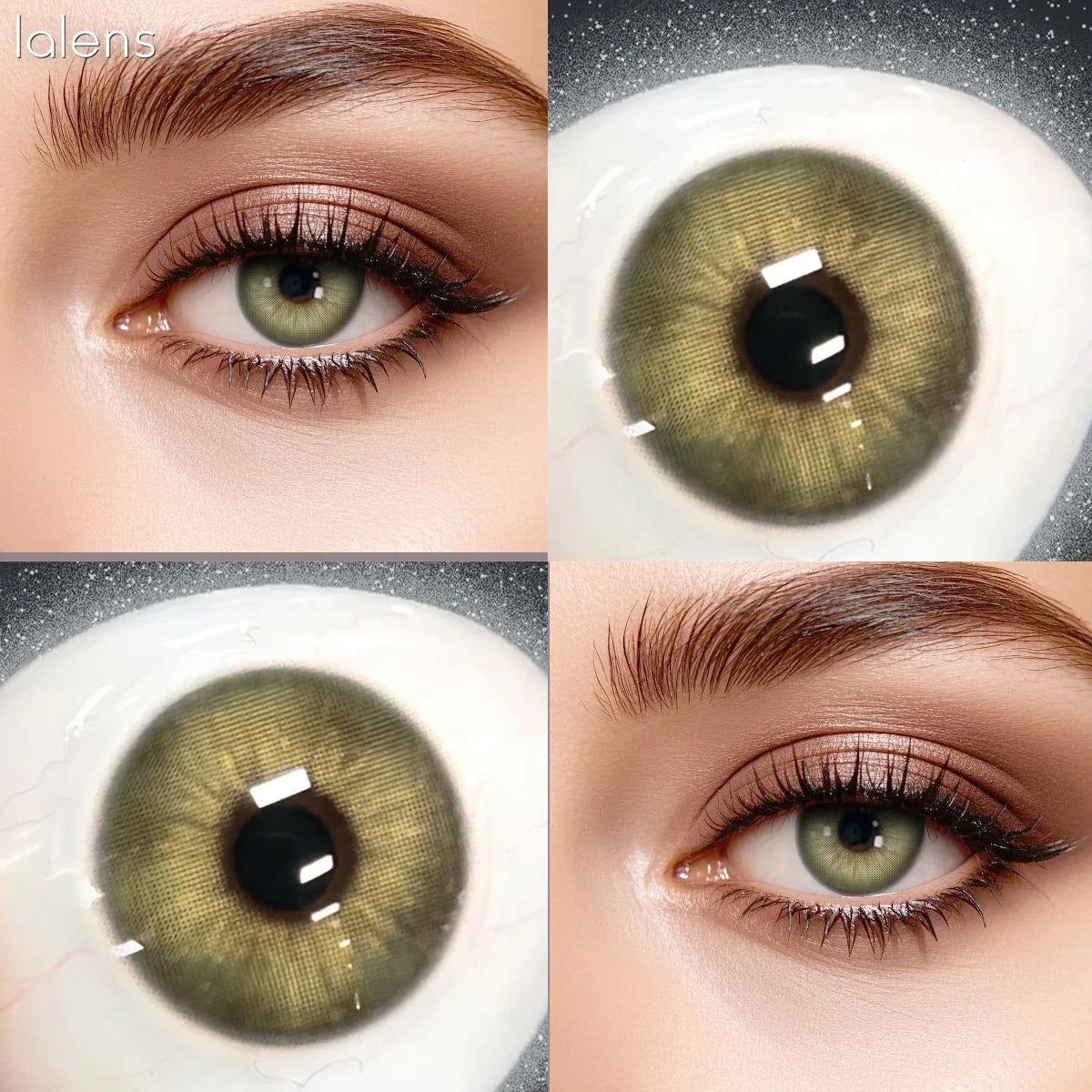 Rome Times Grey 14.2mm Small Pupil Natural Colored Contact Lenses Yearly Disposable Fashion Eye Contacts for Daily Makeup