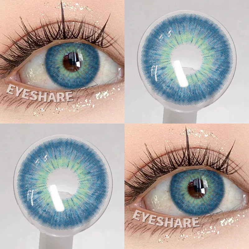 NEW 1Pair Natural Colored Contact Lenses For Eyes Beauty pupillents Grey Pupils Brown Contacts New Cosmetic Eyes Makeup
