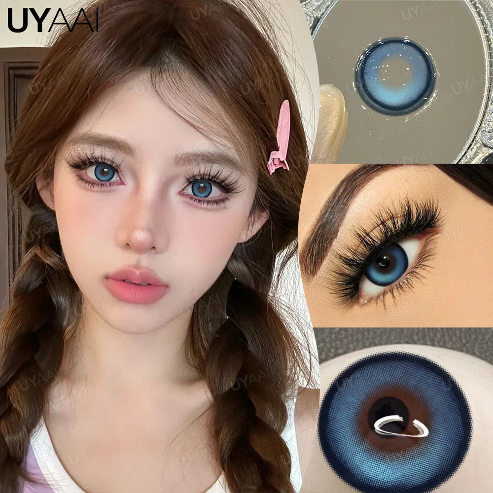 NEW Cosplay Colored Contact Lenses for Eyes Anime Purple Lenses Cosmetic Blue Eye Contacts Brown Natural Fashion Lenses