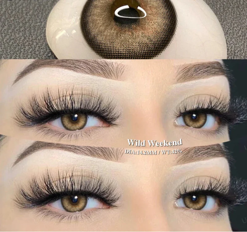 NEW Colored Contact Lenses  Natural Look Lens Women Beauty Color Pupils Green Contact Lens Blue Contact Lenses Brown Lens