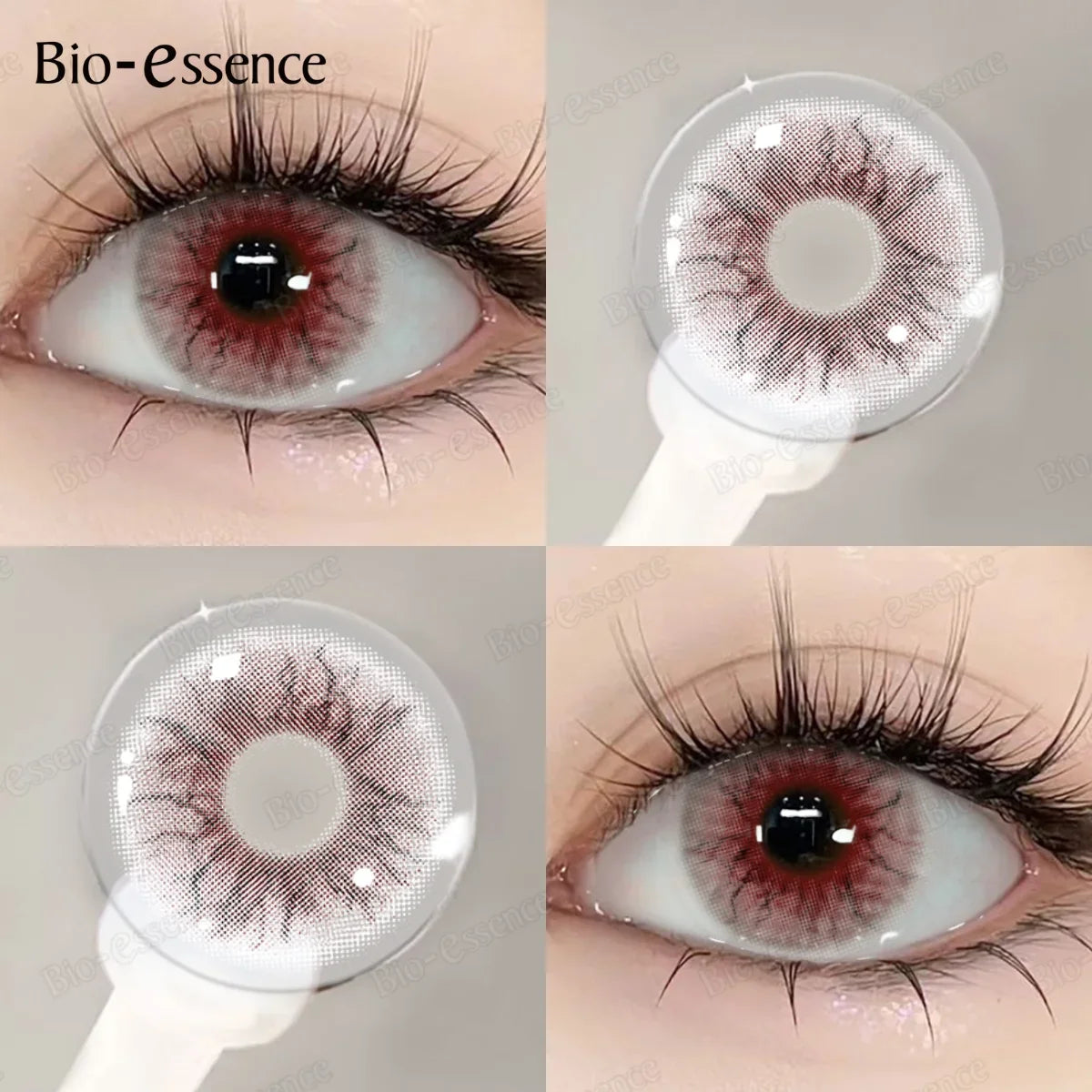 Anime Cosplay Contact Lenses Purple Lenses Halloween White Lenses Dragon Eye Cosplay Lenses Colored Pupils for Party