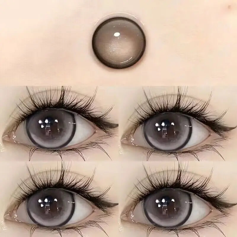Myopia Contact Lenses for Eyes Color Prescription Korean Pupils Parkas Makeup Accessories 2pcs Beauty Contact Lenses Yearly Lens
