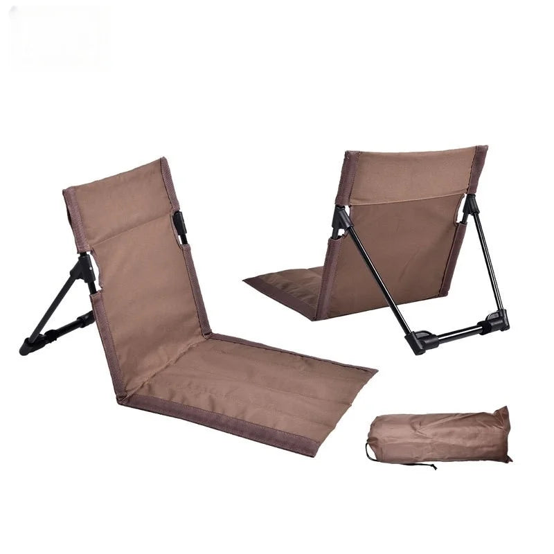 Ultra-Light Folding Camping Chair with Backrest,Outdoors Relaxing Floor Seat for SwimmingPool Beach Lawn Picnic Road Trips