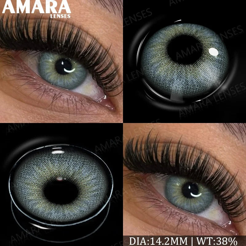 Fashion Colored Contact Lenses Natural Brown Eye Lens Gray Contact Eye Lenses Blue Lenses Contacts for Dark Eyes