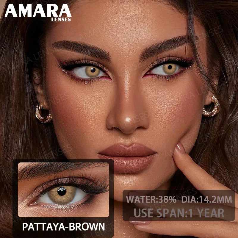 1 pair Colored Contact Lenses Natural Look Green Lenses Gray Contact color Lenses Beauty Pupil Eye Cosmetics Yearly Use
