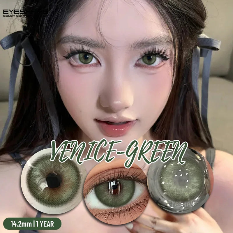 1 Pair Color Contact Lenses for Eyes Blue Eye Contacts Brown Natural Contact Lenses Gray Pupils Green Contacts Yearly