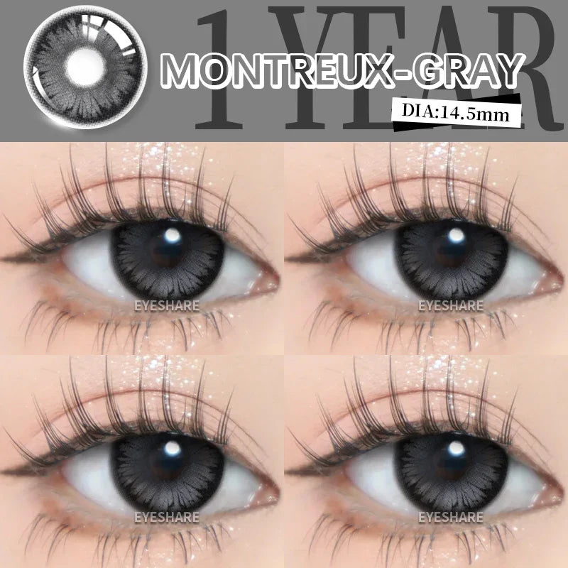 Helloween Hot Selling 2pcs Colored Contact Lenses Green Eye Lens Yearly Cosplay Blue Makeup cosplay Anime Accessories