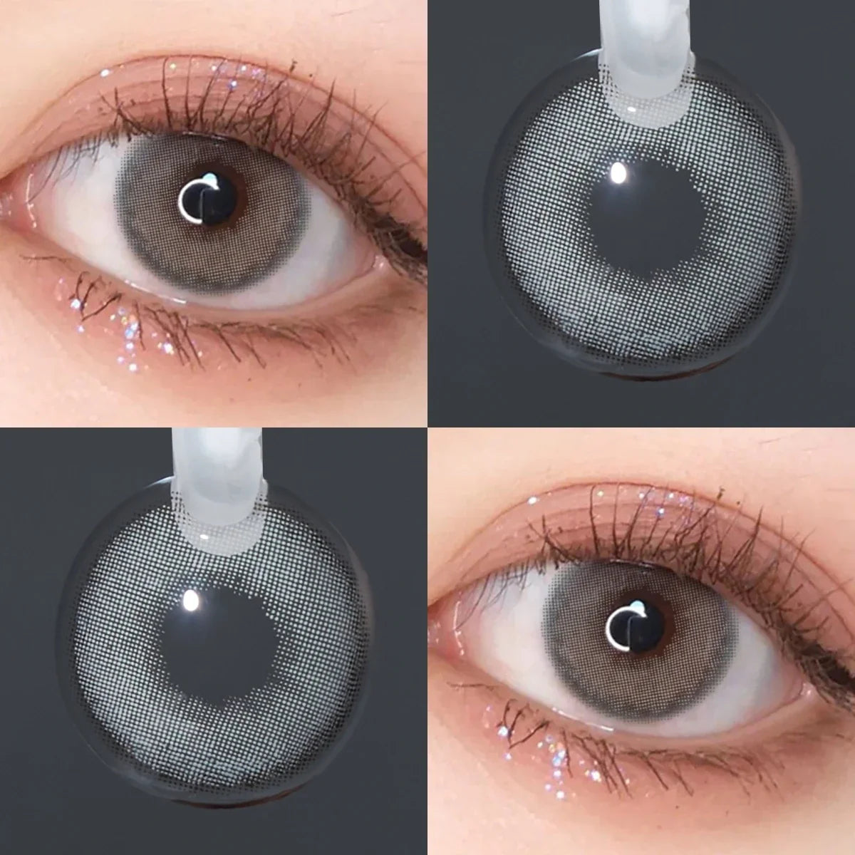 14.2mm Mirage Blue Small Pupil Colored Contact Lenses Half Yearly Natural Soft Lens For Women Daily Makeup Contacts