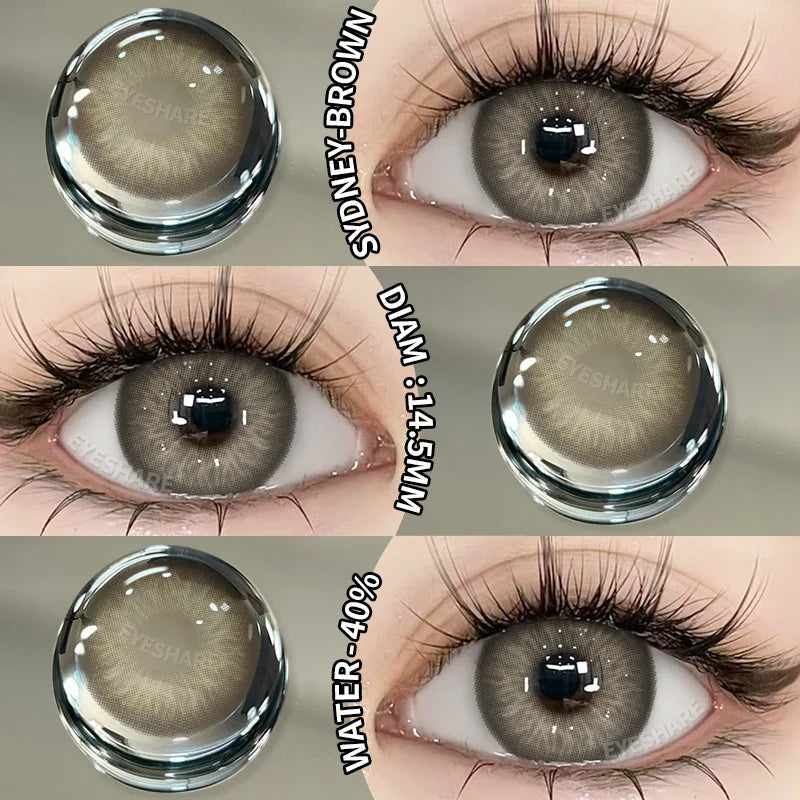 1Pair Colored Contact Lenses for Eyes Natural Contact Lenses Fashion Lense Blue Eye Lenses Green Eye Contacts Yearly