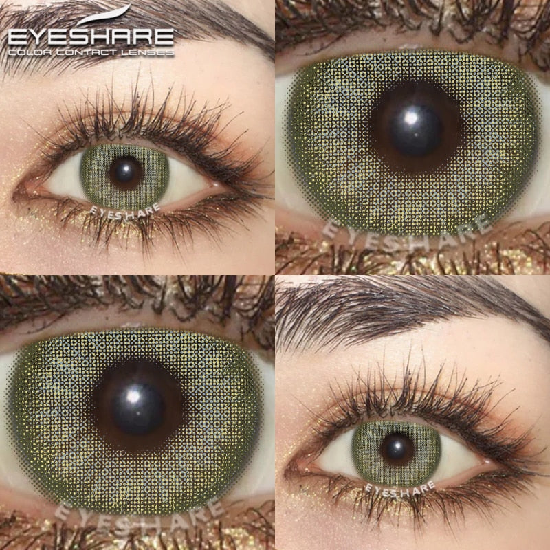 Color Lens Eyes 2pcs Natural Color Contact Lenses For Eyes Yearly Beauty Brown Contacts Lenses Eye Cosmetic Color Lens