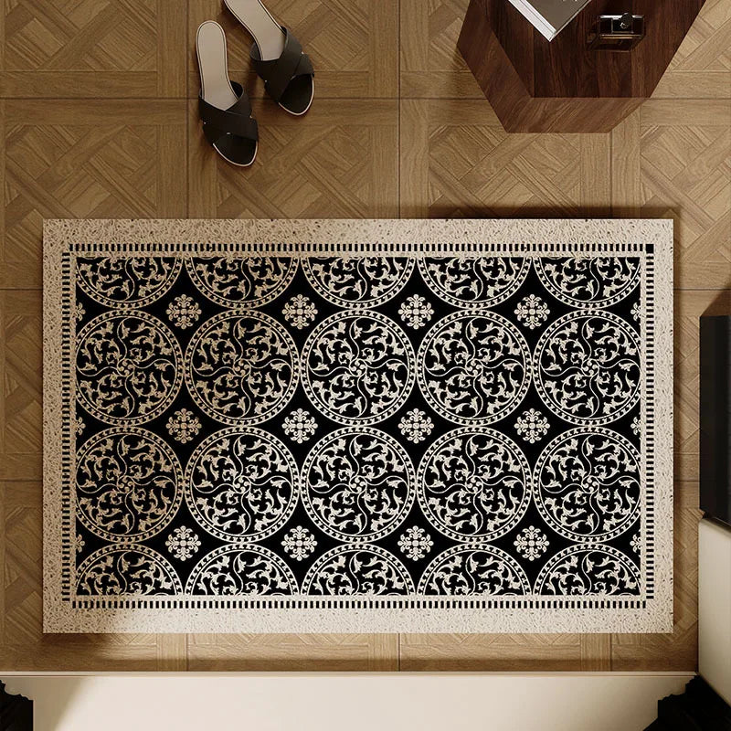 Geometric Wire Loop Doormat Non-Slip Heavy Duty Entrance Mat for Indoor & Outdoor Easy Clean Scraper Front Door Rug