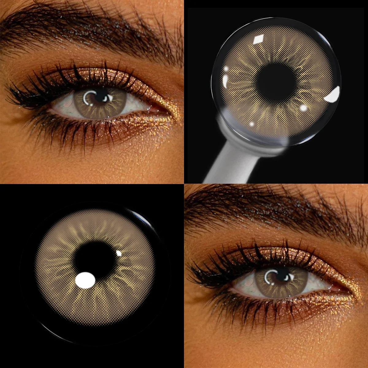 14.2mm 6 Months Disposable Soft Colored Eye Contact Lenses 2Pcs Natural Daily Look Cosmetic Contacts Lens