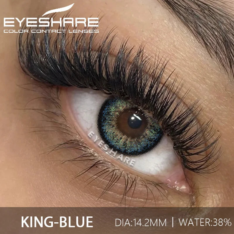 1Pair Fashion Color Contact Lenses for Eyes Blue Eye Contacts Cosmetic Green Contacts Yearly Brown Eye Lens Gray Lenses