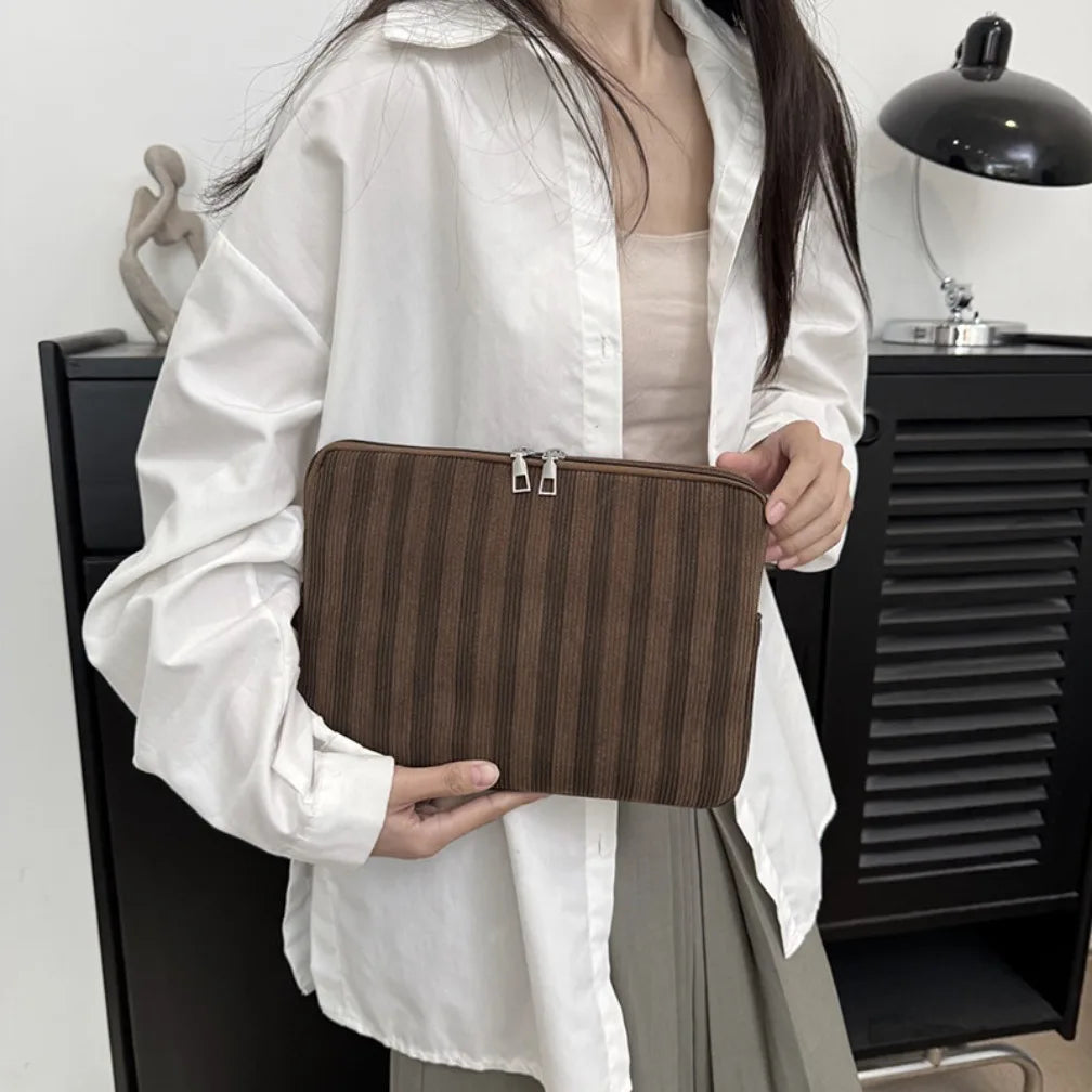 Fashion Tablet Laptop Case Korean Universal Ipad Samsung Lenovo Protective Pouch E-Reader Bag Lightweight Durable Zipper Sleeve