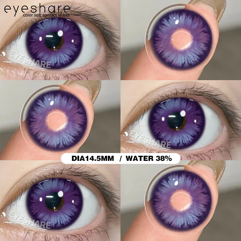 Contact Lenses 14.5mm 1Pair for Anime accessories for eyes Cosplay Color contact Lenses Halloween Eye Contacts yearly use