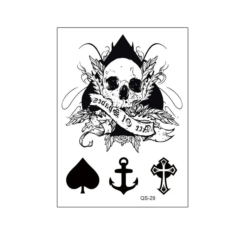 1pcs Hand Flower Rose Fake Tattoo Stickers Waterproof Temporary Tatto Body Art for Girl Women Men