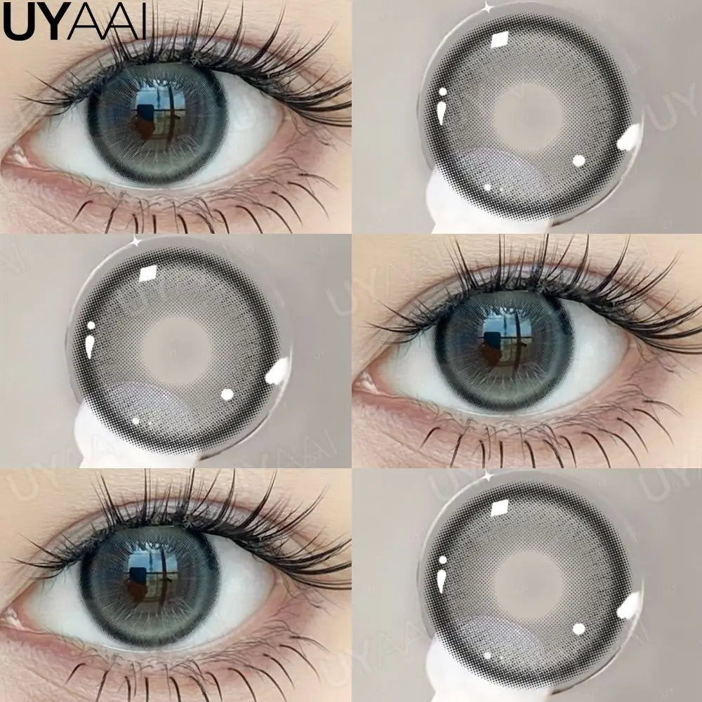Colored Contact Makeup Natural Brown Eye Lenses Lovesick Series Cosmetics Gray Lenses Woman Makeup Green Beauty Contacts
