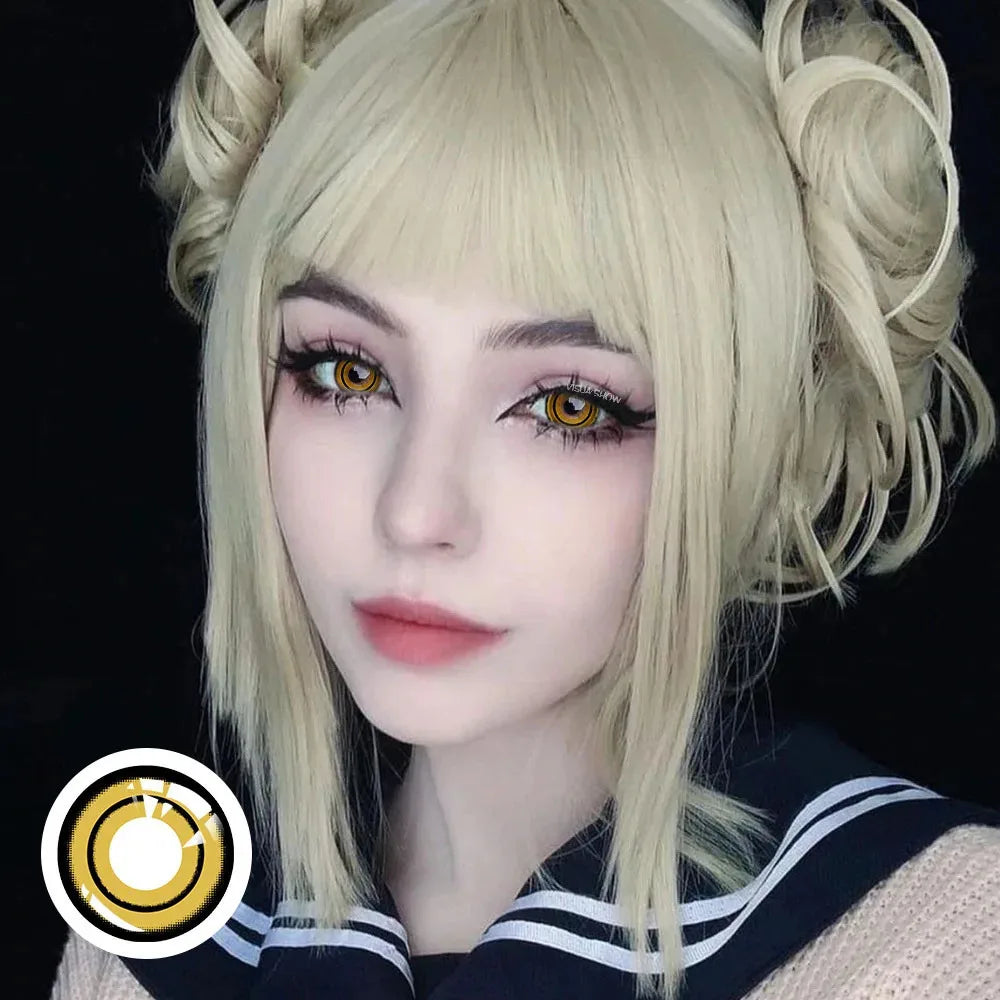 Eyes Color Contacts Colored Contact Lenses Lens Prescription Myopia Cosplay Anime 2Pcs 12 Months 1 Year Yearly Use