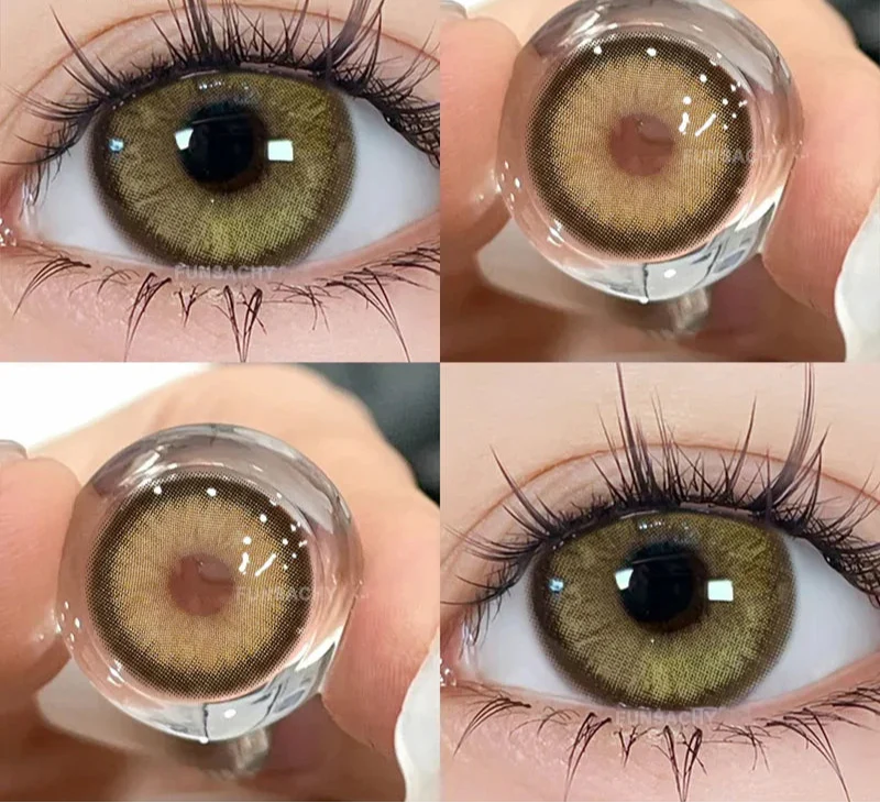 1 Pair Brown Color Series Contact Lenses for Eyes Fashion Natural Lenses High Quality Soft Lens Cosmetics Pupils Yearly