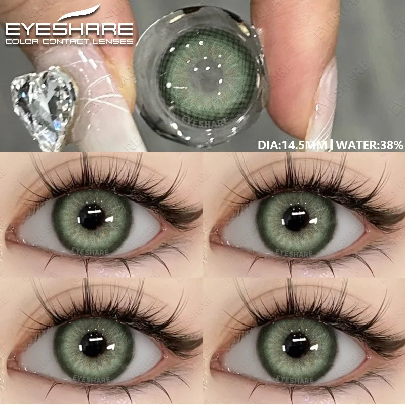 Colored Pupils for Eyes Gray Natural Look Eye Contacts 1Pair Brown Fashion Lenses Beauty Green Lens Blue Eye Contacts