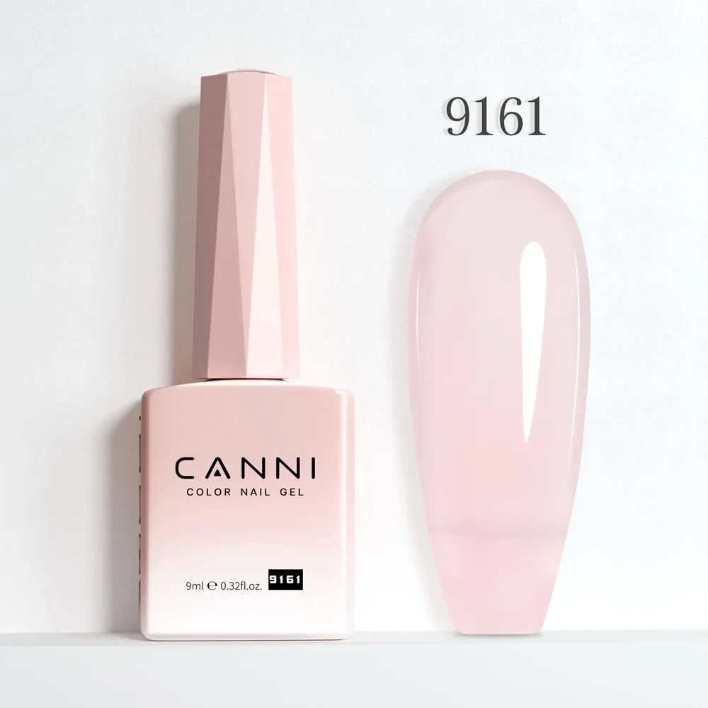 Nail Gel Polish HEMA FREE Translucent Jelly Gel Varnish Semi Transparent Super Glossy Ultra Consistency Round Shape Brush
