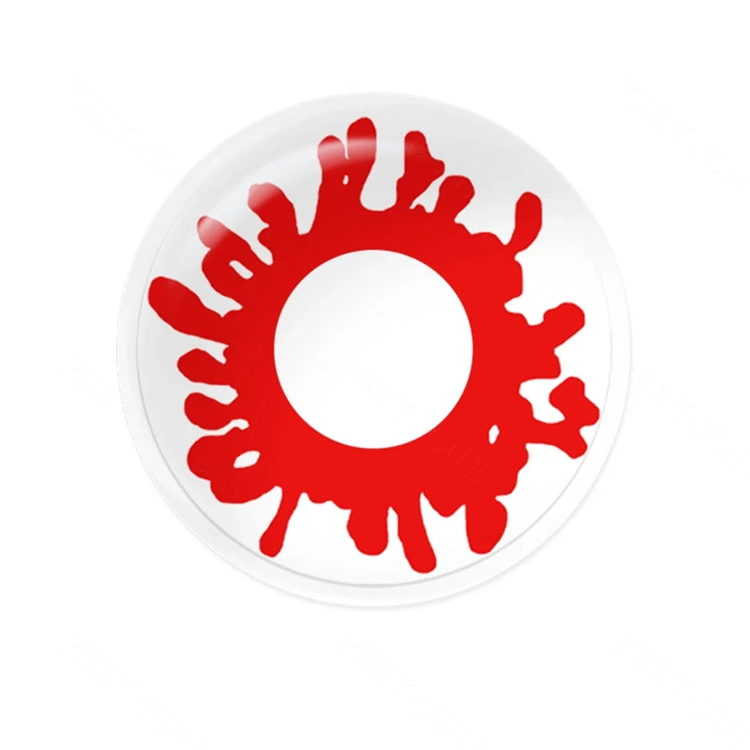Yearly Use Halloween Contact Lenses For Cosplay Vampire Red Colored Contact Lenses Eye Lenses Blood Makeup Contact Lens