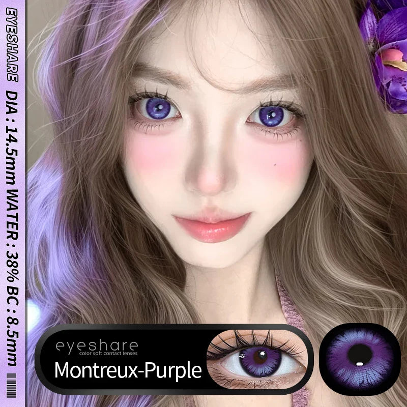 1 Pair Pink Cosplay Contact Lenses for Eyes Lenses Anime Lenses Anime Accessories Lenses Purple Lenses Red Lens