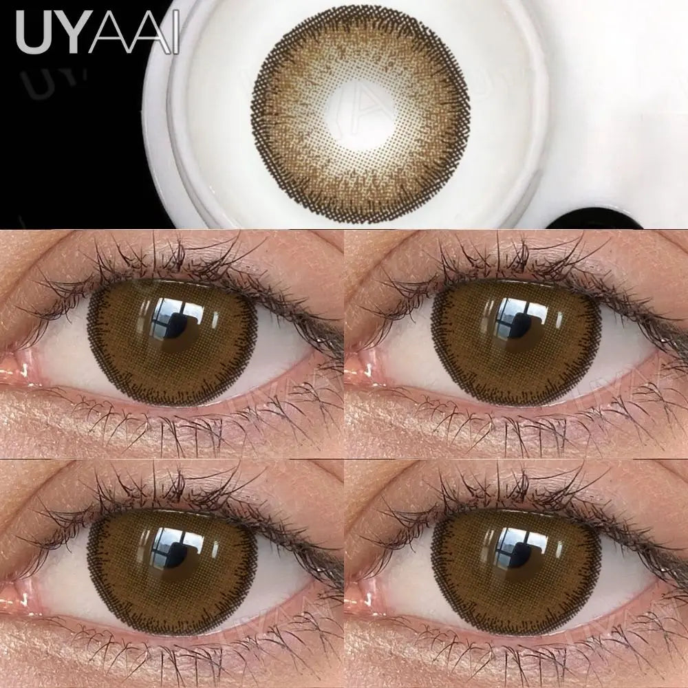 NEW Contact Lens Beauty Blue Lens 14.5mm Big Eyes Color Contact Lenses For Eyes Natual Pupils Cosmetic Lens Makeup Gray