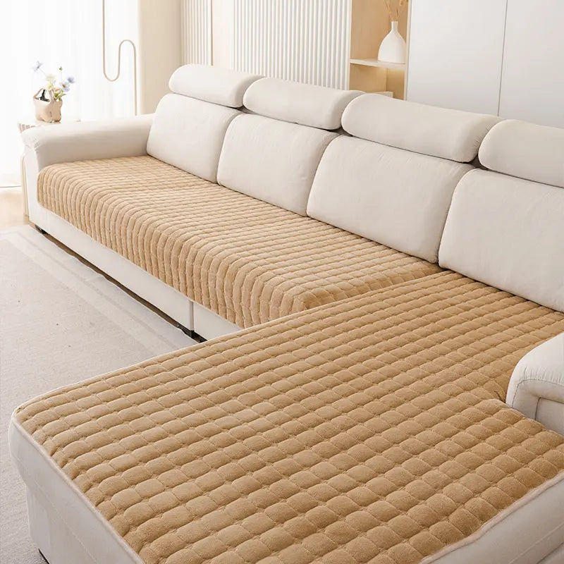 2PC-Combination sofa cushion pet sofa protection pad, soft, thick and wear-resistant sofa cushion, machine washable