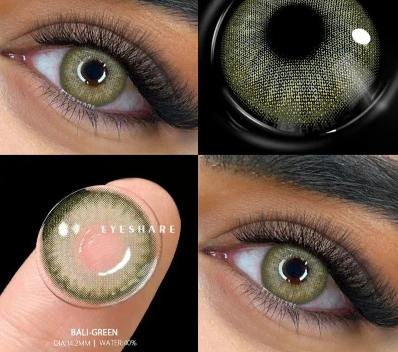 1pair New Colored Contact Lenses for Eyes Green Eye Lenses Blue Lenses Gray Pupis Lens Brown Contacts Yearly Eye Lens