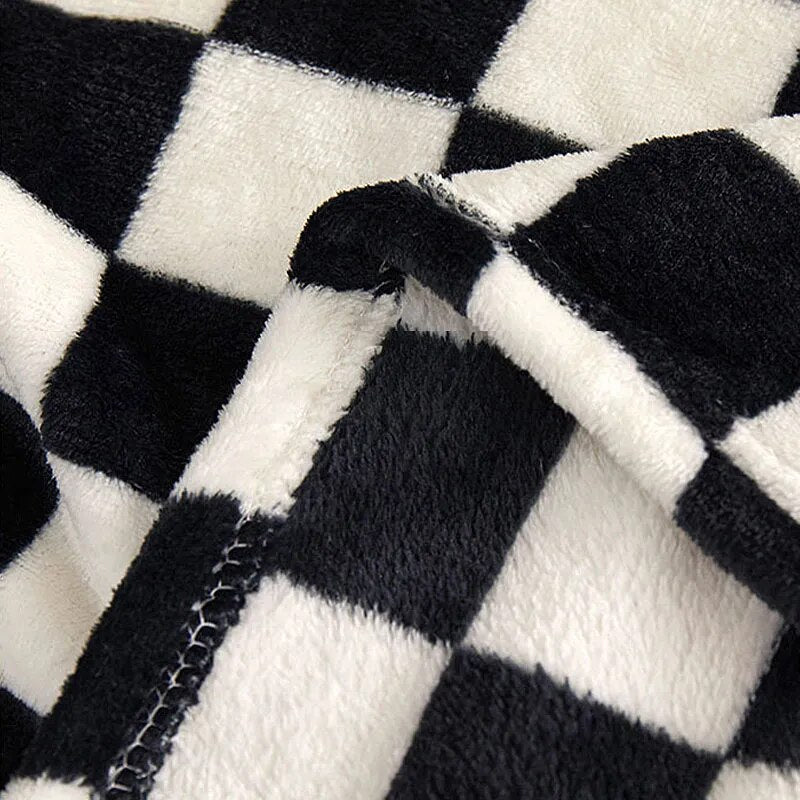 Ins Checkerboard Blanket Classic Plaid Sofa Blanket Spring and Summer Air Conditioning Blanket Office Nap Shawl Cushion Sofa