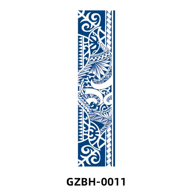 Armband Waterproof Temporary Tattoo Sticker arm and shoulder tattoos for men False Waist Arm Foot Strip Tattoos for Girl Women
