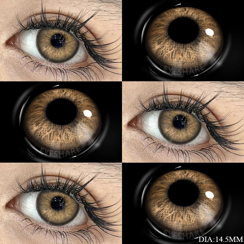 1 Pair Green Contact Lenses for Eyes Beauty Pupils Lenses Eye 14.2mm Yearly Use Fashion Blue Colored Contacts Lenses Green