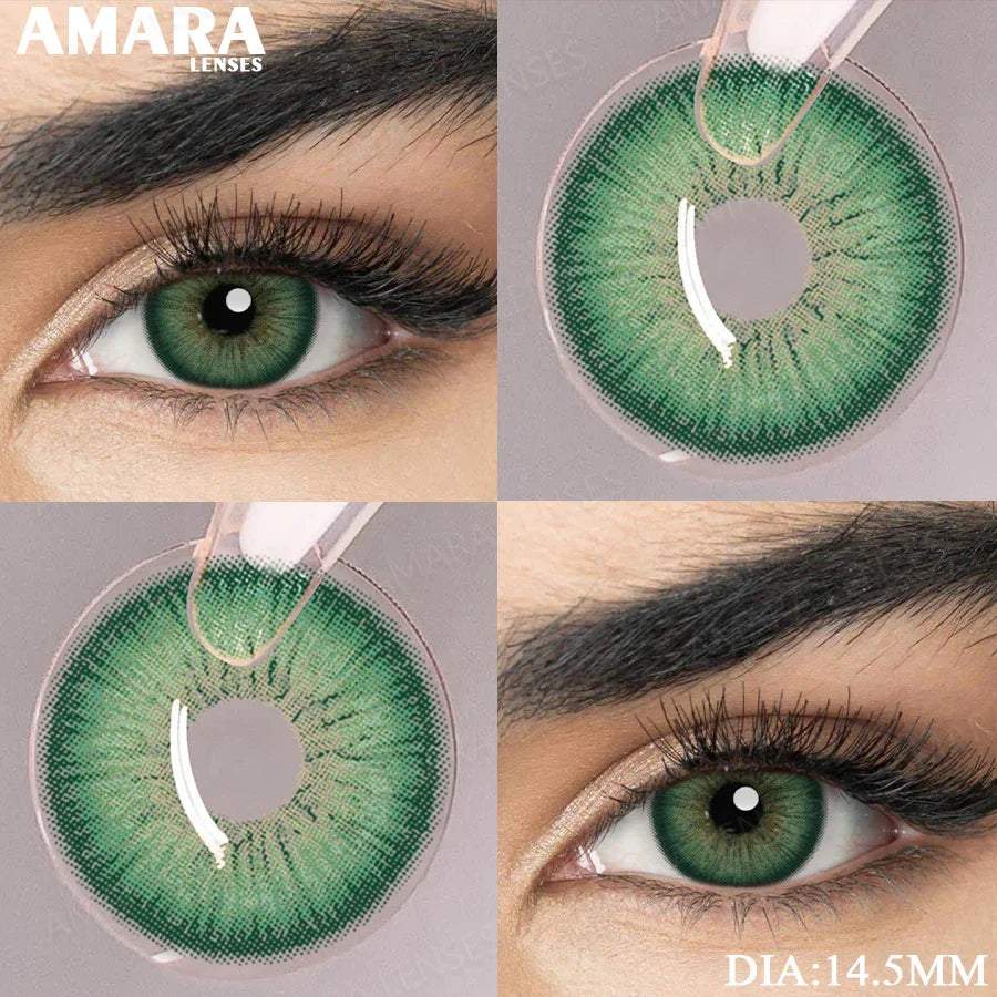 Blue Contact Lenses Colored Contacts for Eyes 1 pair Brown Eye Lenses Gray Lenses Yearly Cosmetic Makeup Eye Contacts