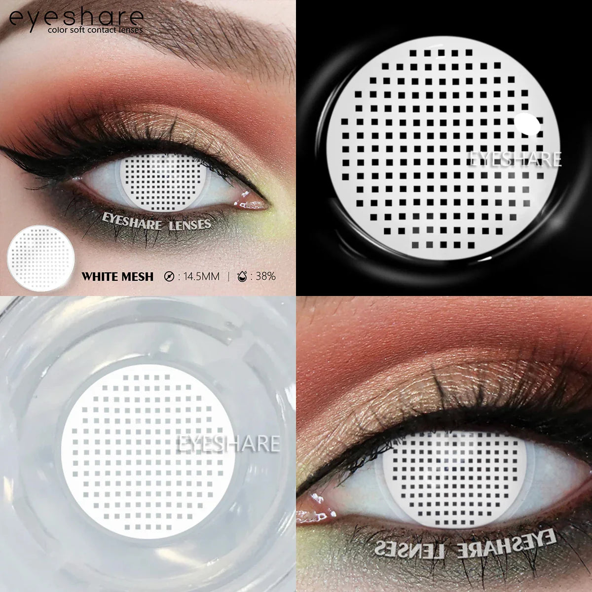 1Pair Halloween Cosplay Color Contact Lenses Eye Anime Lenses Color Contact Lenses Eye Color Lenses