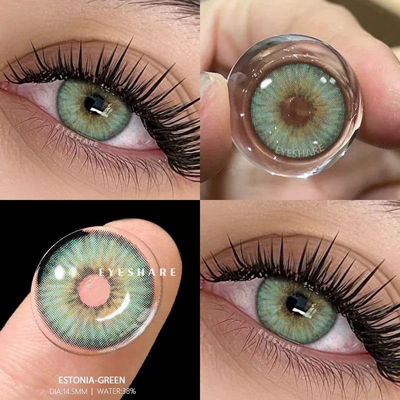 NEW Colored Contact Lenses for Eyes Natural Eye Lenses Green Contact Gray Lenses Blue Lenses Fashion Lenses 1 Pair