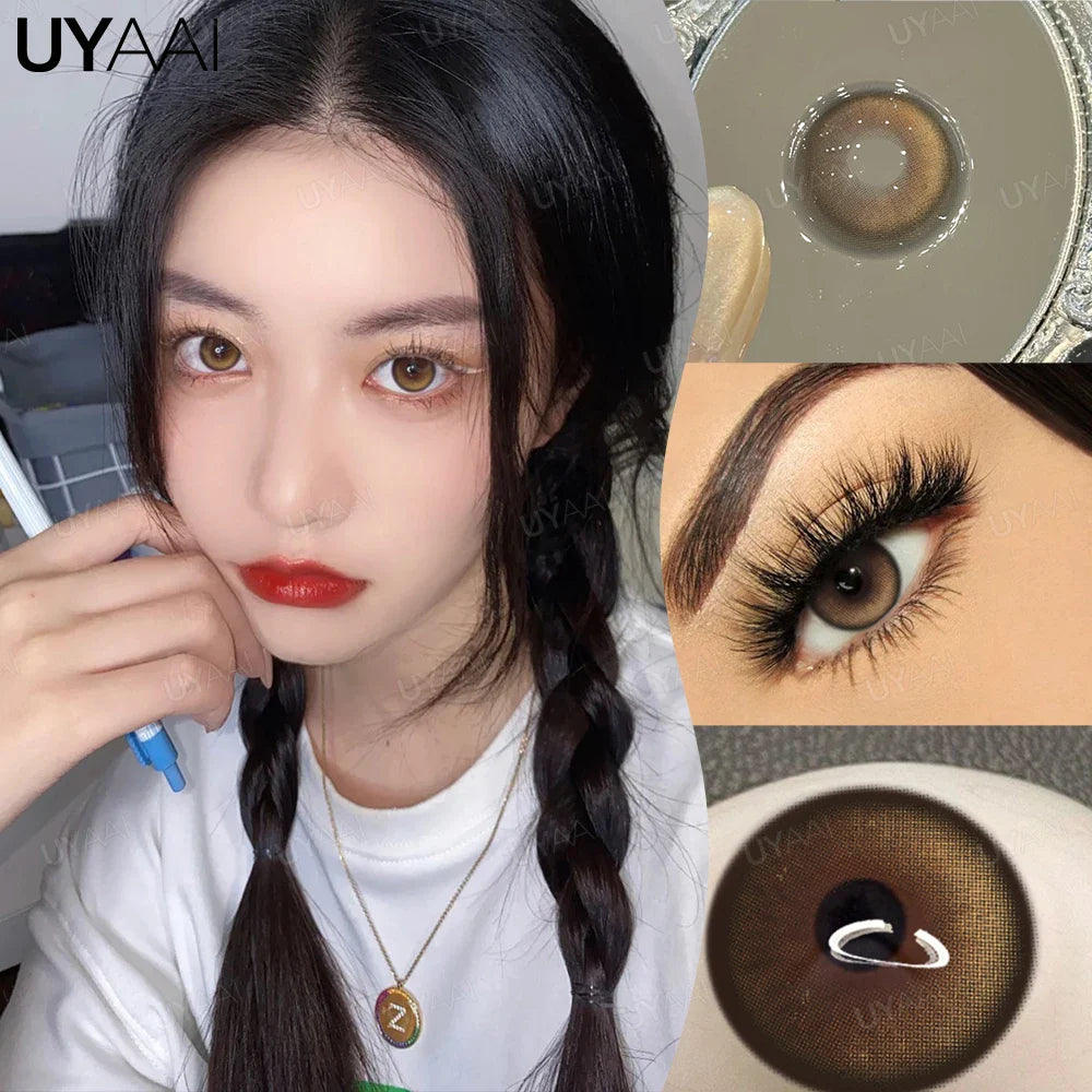 NEW Cosplay Colored Contact Lenses for Eyes Anime Purple Lenses Cosmetic Blue Eye Contacts Brown Natural Fashion Lenses