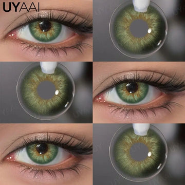 Color Contact Lenses Beauty Blue Lens Makeup Big Eyes Black Gray Contacts Lenses Green Pupils Natual Brown Pupils Cosmetic