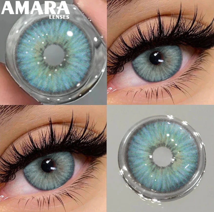 1 Pair Black Color Contact Lenses for Eyes 14.5mm Fashion Contact Lenses Brown Natural Contact Lenses Gray Soft Lens