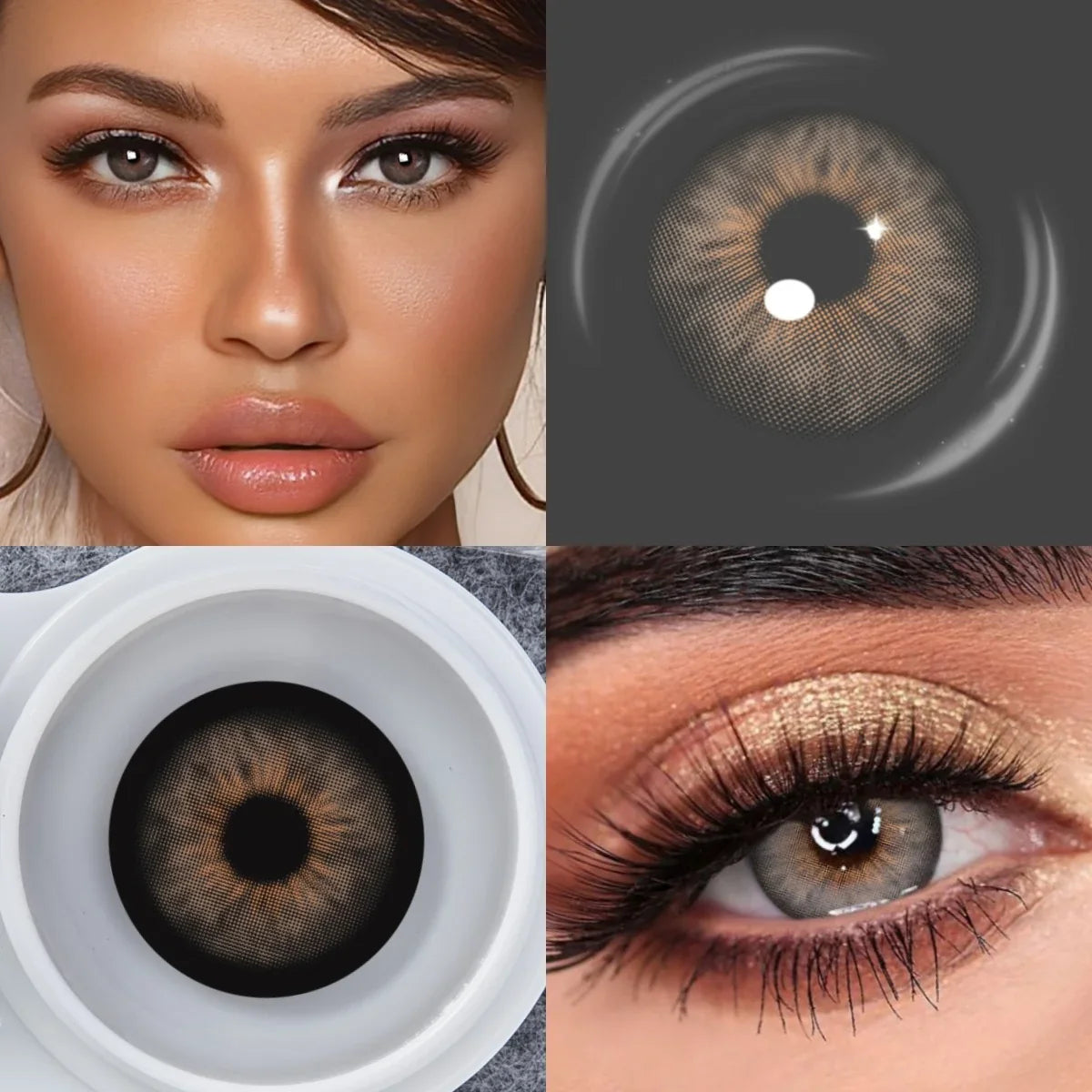 Blue Colored Contact Lenses 14.2mm 6 Months Disposable Green Brown Natural Eye Color Contacts Beauty Makeup