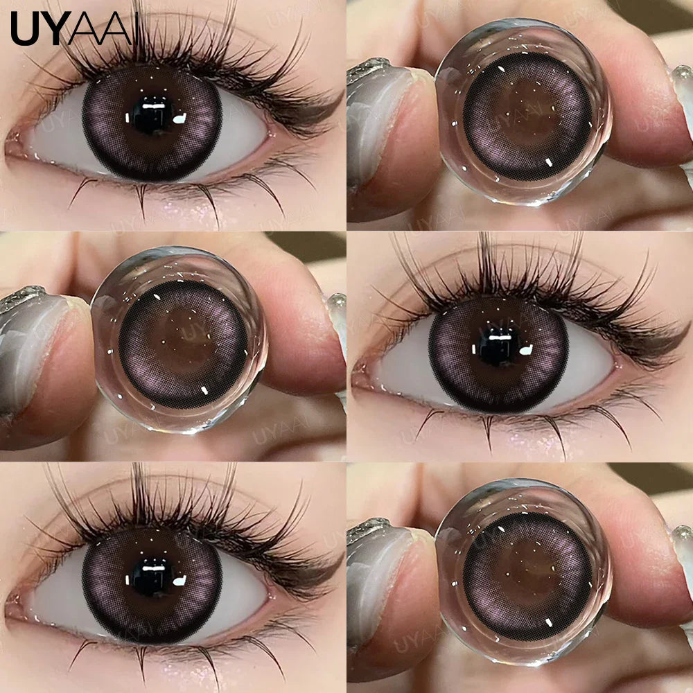 Colored Contact Makeup Natural Brown Eye Lenses Lovesick Series Cosmetics Gray Lenses Woman Makeup Green Beauty Contacts