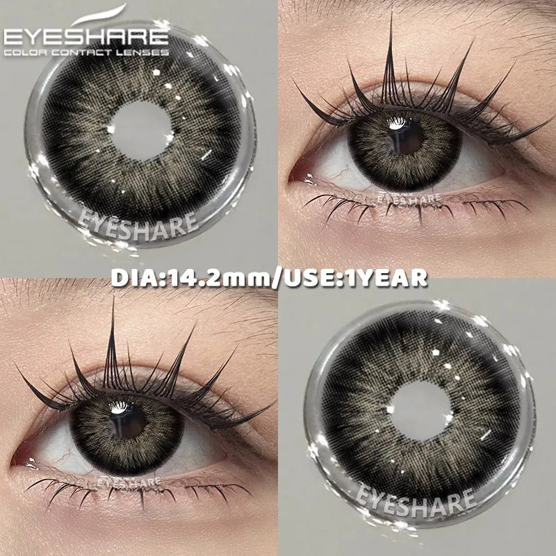 Blue Colored Contact Lenses Cute Eyes Contacts Beauty pupils Korean lenses Eye Enlarge Coloured Contact Lens softlenses