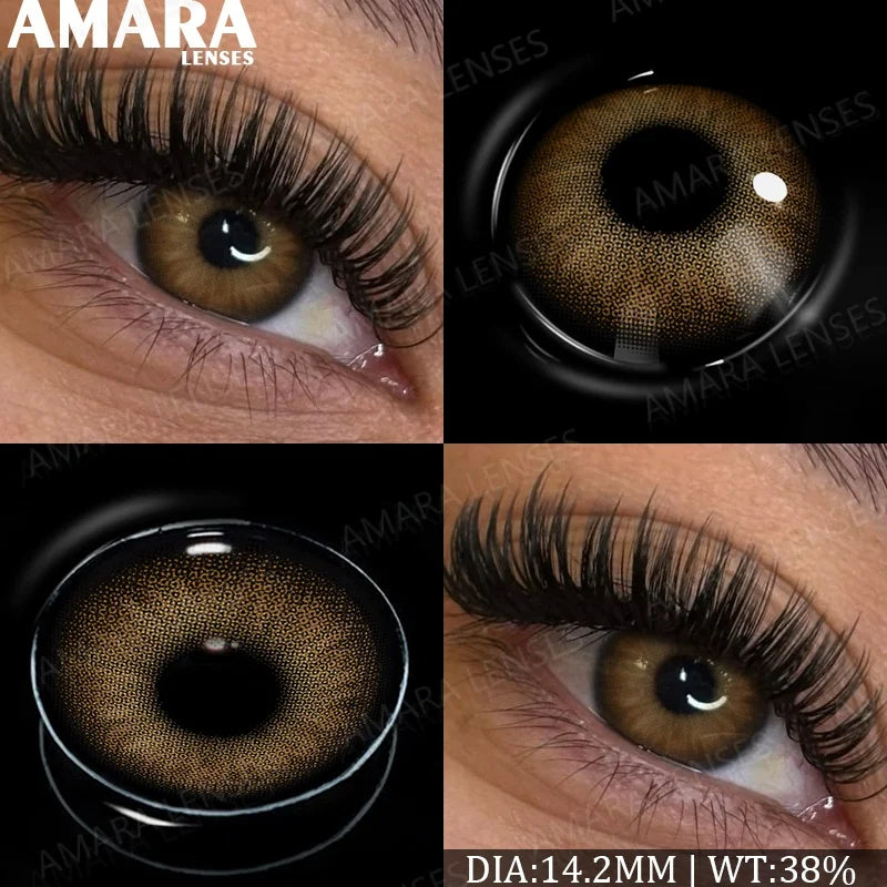 Fashion Colored Contact Lenses Natural Brown Eye Lens Gray Contact Eye Lenses Blue Lenses Contacts for Dark Eyes