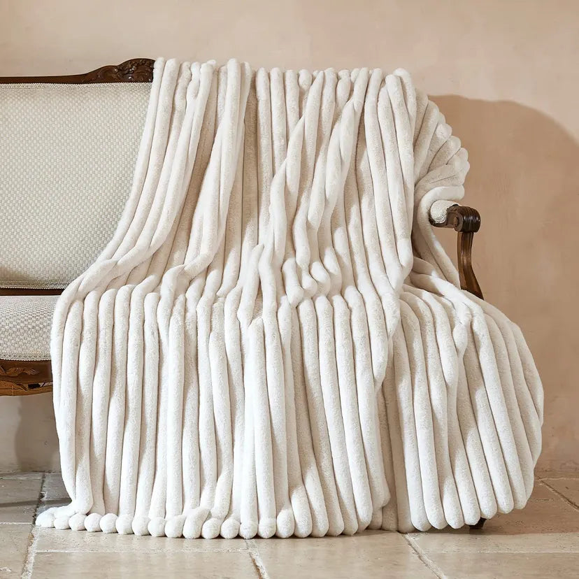 Room decor Faux Fur Throw Blanket Plush Bedspread on the bed plaid sofa cover towel blankets and throws for living room bedroom