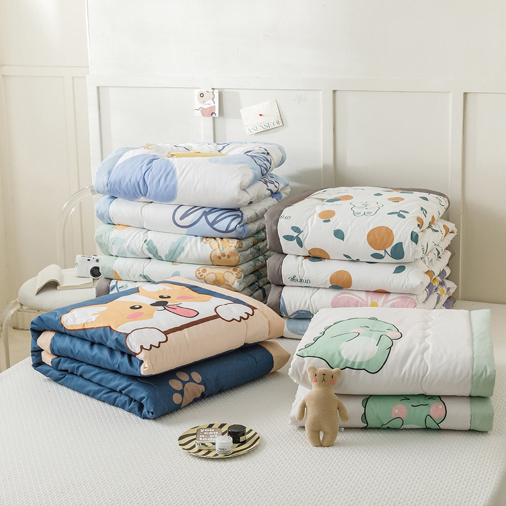 Summer Ice Cool Thin Quilt Comforter Soft Air conditioning Quilt/Duvet/Blanket Bed duvets 150 single bed quilt