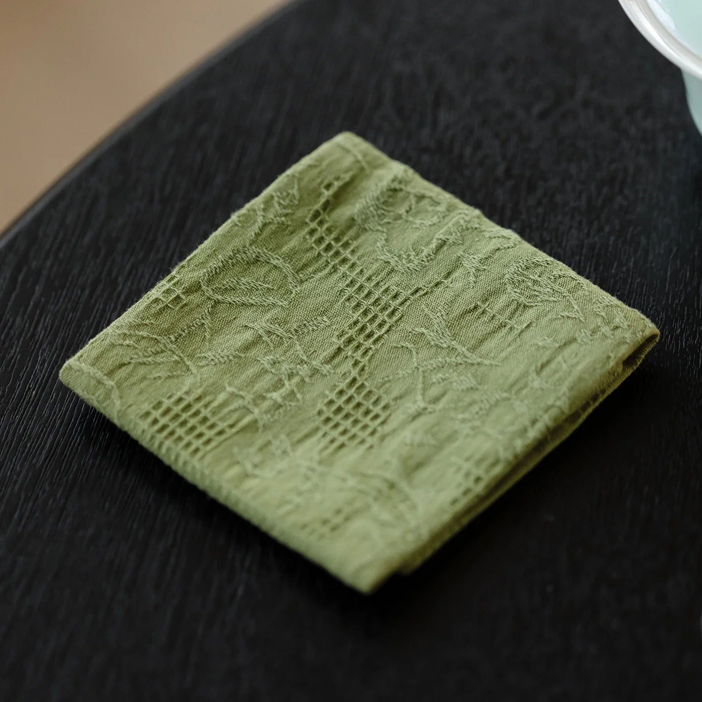 Thick Handmade Cotton Linen Tea Towel Double Sided Absorbent Tea Tablecloth Tea Set Zero Matching Tea Tray Cup Mat Pot Mat