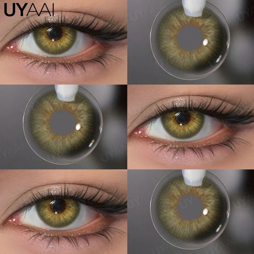 Color Contact Lenses Beauty Blue Lens Makeup Big Eyes Black Gray Contacts Lenses Green Pupils Natual Brown Pupils Cosmetic