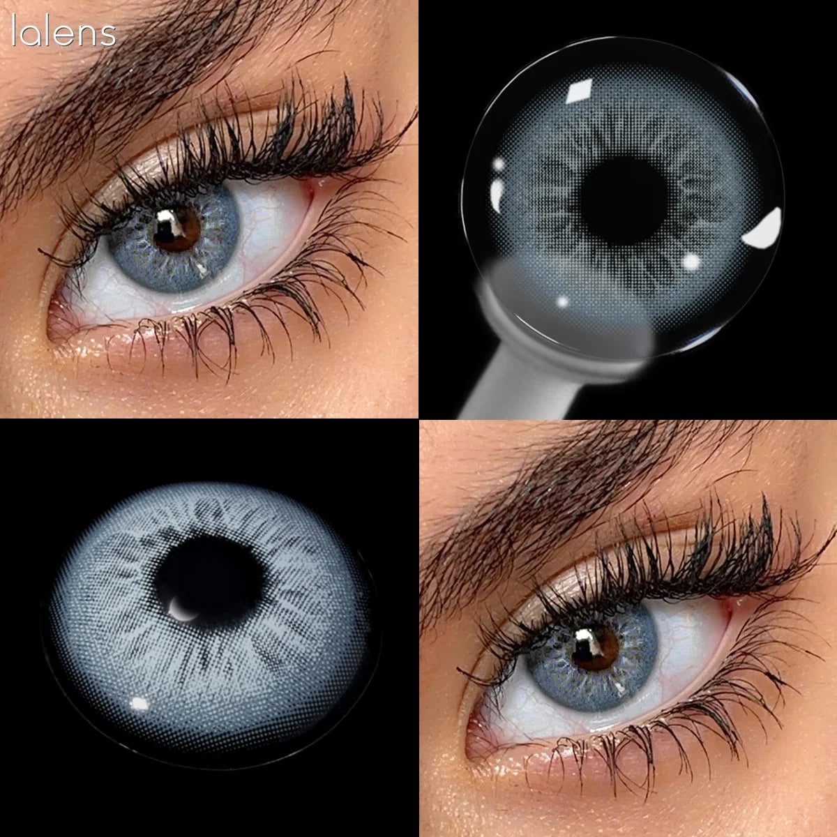 Brown Blue Natural Soft Colored Contact Lenses 14.2mm Grey Yearly Wear Natural Eye Contacts for Daily Cosmetic