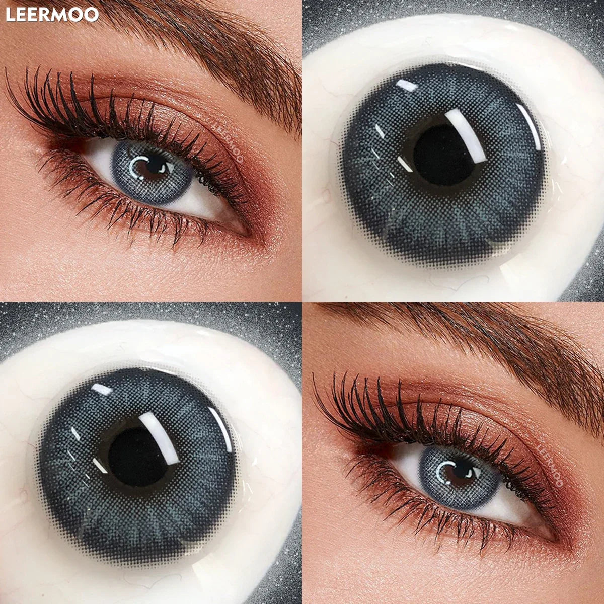 Natural Brown Half Yearly Disposable Colored Contact Lenses Daily Cosmetic Eye Contacts for Dating Makeup