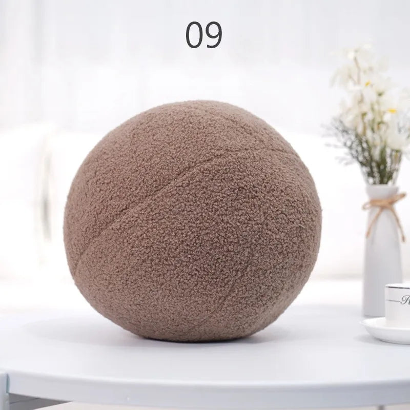Nordic Style Spherical Pillow Stuffed Decoration Plush Sofa Bay Window Decoration Throw Pillow Soft Photography Prop New